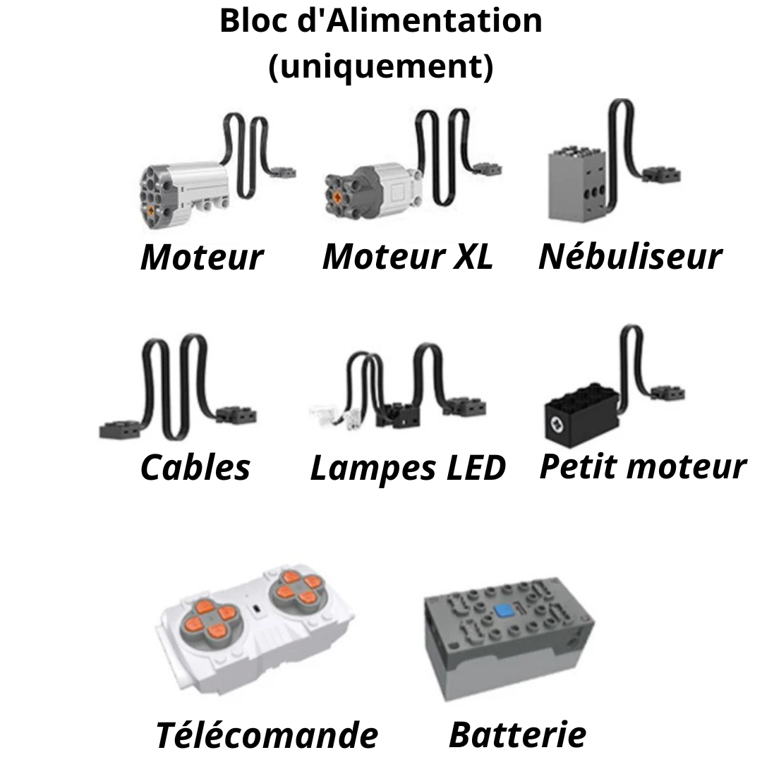 Voiture de sport en briques de construction