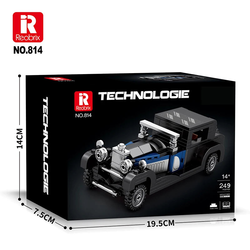 Voiture vintage en briques de construction