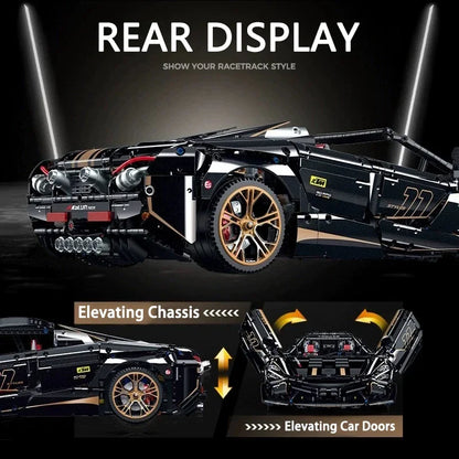 Voiture de sport en briques de construction