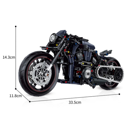 Moto de style en briques de construction