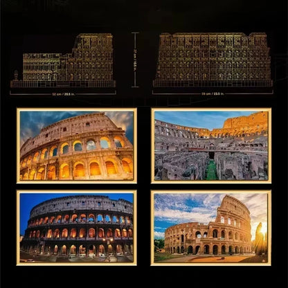 Colisée de Rome en briques de construction