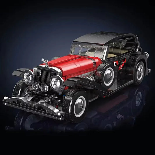 Voiture vintage en briques de construction