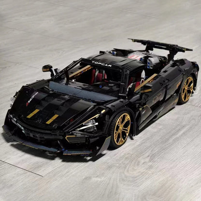 Voiture de sport en briques de construction