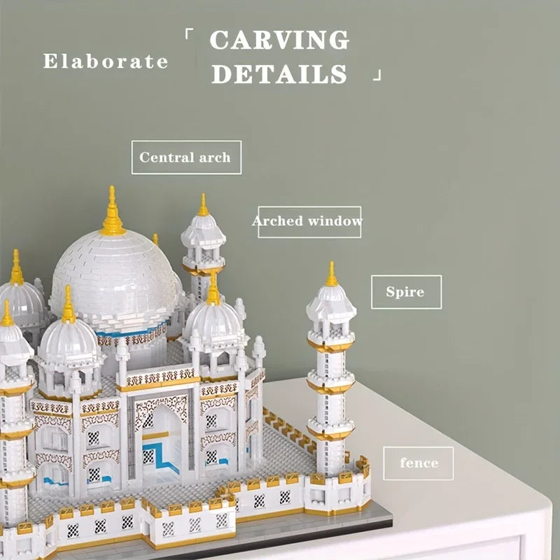 Taj Mahal en briques de construction