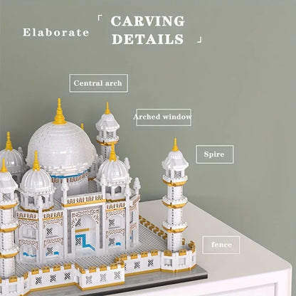 Taj Mahal en briques de construction