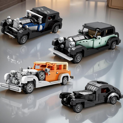 Voiture vintage en briques de construction
