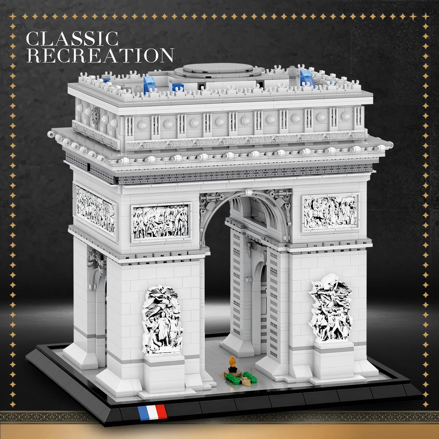 Arc de triomphe en briques de construction