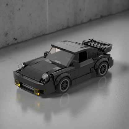 Porsche en briques de construction