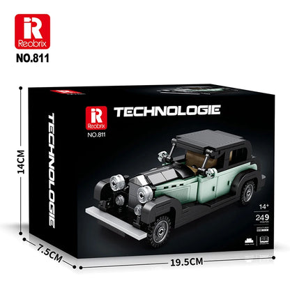 Voiture vintage en briques de construction